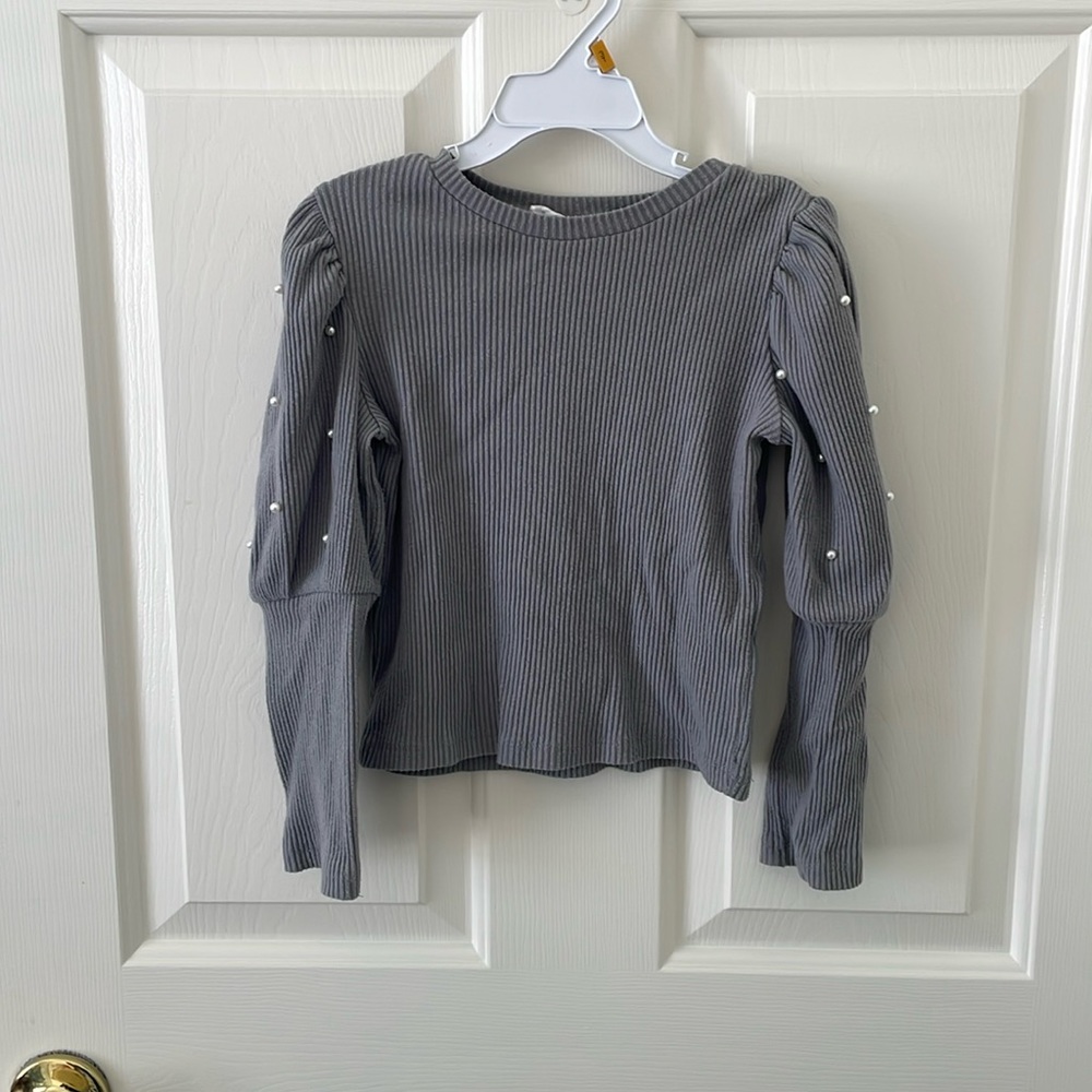 Girls Zara grey sweater
